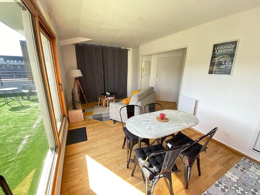 Grand Studio, Belle Terrasse Avec Vue Nantes Exterior foto